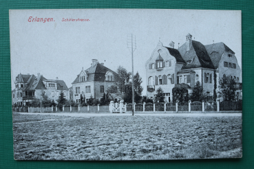 AK Erlangen / 1910-1920 / Schillerstrasse / Villen Wohnhäuser Architektur